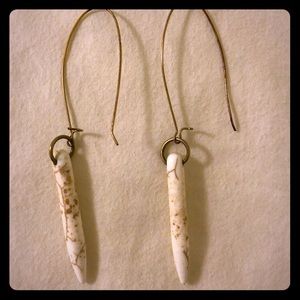 Boho howlite drop earrings